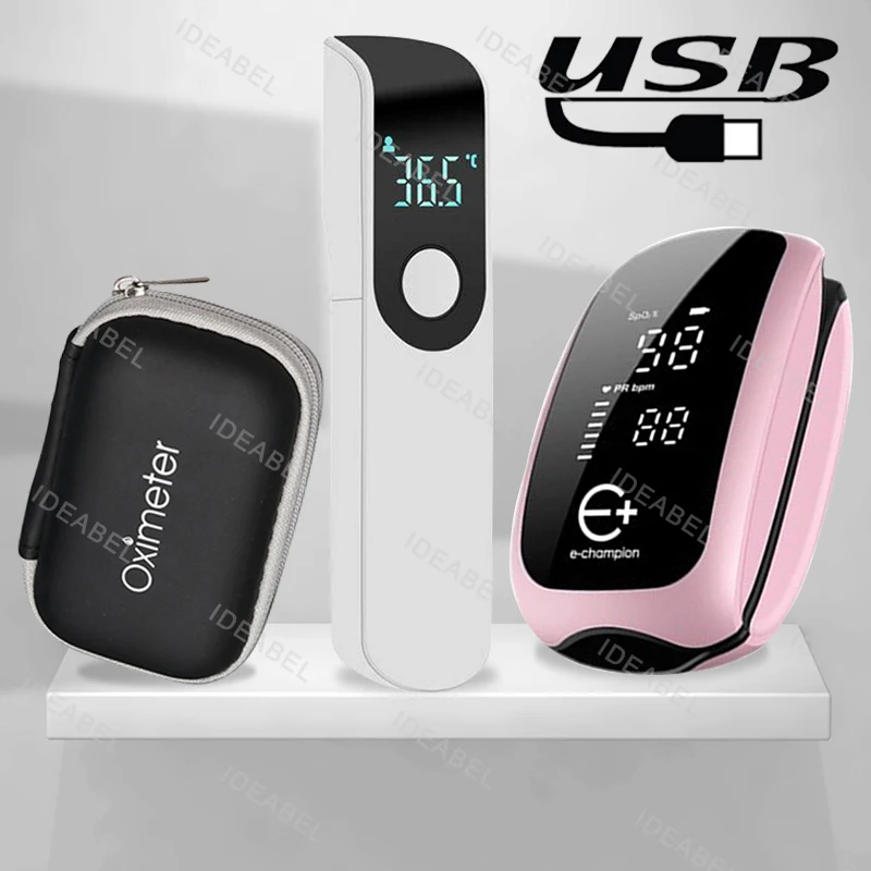 Pulse Oximeter Fingertip Rechargeable - Correa oxímetro médico recargable, cordón, oxímetro