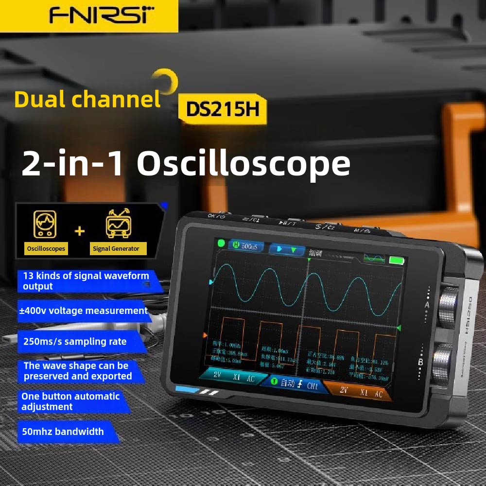 Osciloscopio Digital Portátil  - Fnirsi Digital Oscilloscope Handheld reseña y precio