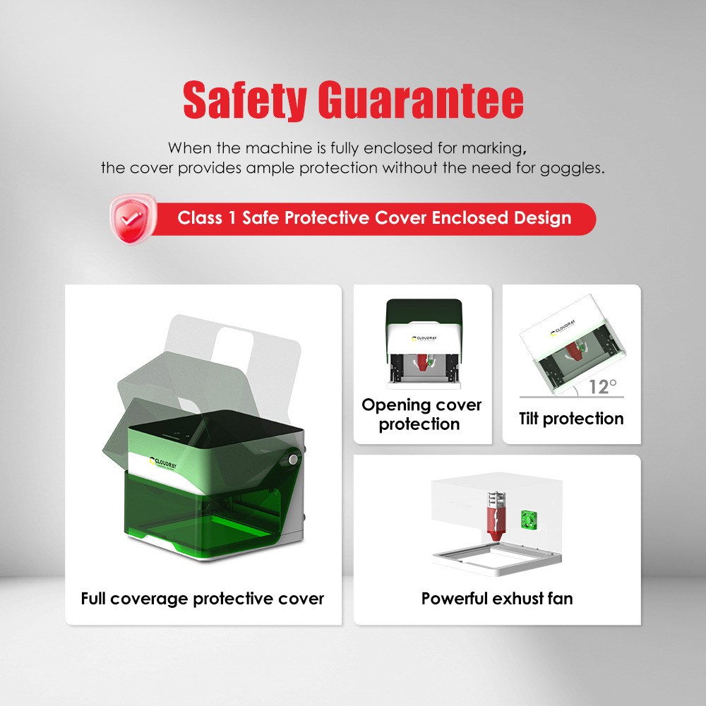 Cloudray-Mini grabador láser C - Fiber Laser Marking Machine 30W reseña y precio