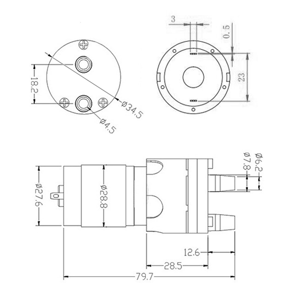Micro bomba de agua R365, Moto - Mini Peristaltic Pump 12V reseña y precio