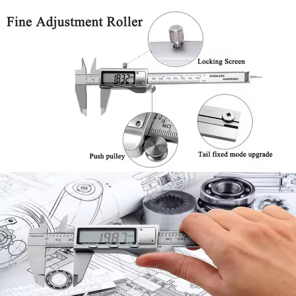 Calibrador Vernier Electrónico - Digital Caliper 150Mm Stainless Steel reseña y precio