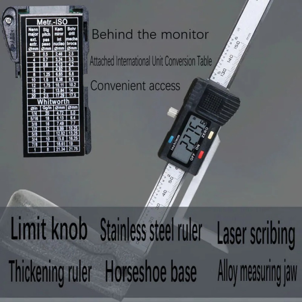 Medidor de altura Digital de 0 - Digital Caliper 150Mm Stainless Steel reseña y precio