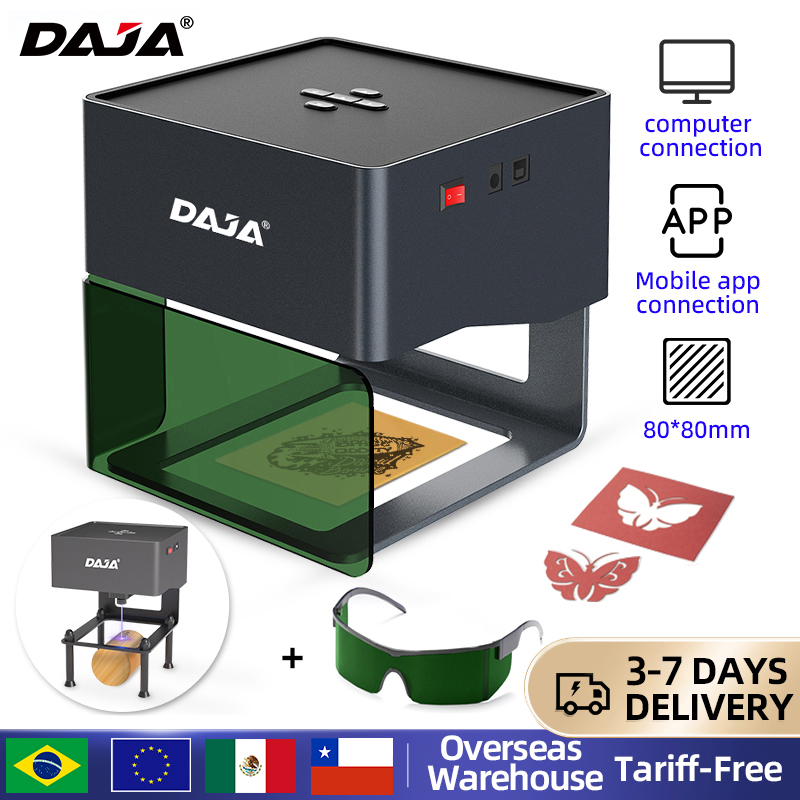 DAJA DJ6 Mini grabador láser p - Fiber Laser Marking Machine 30W reseña y precio