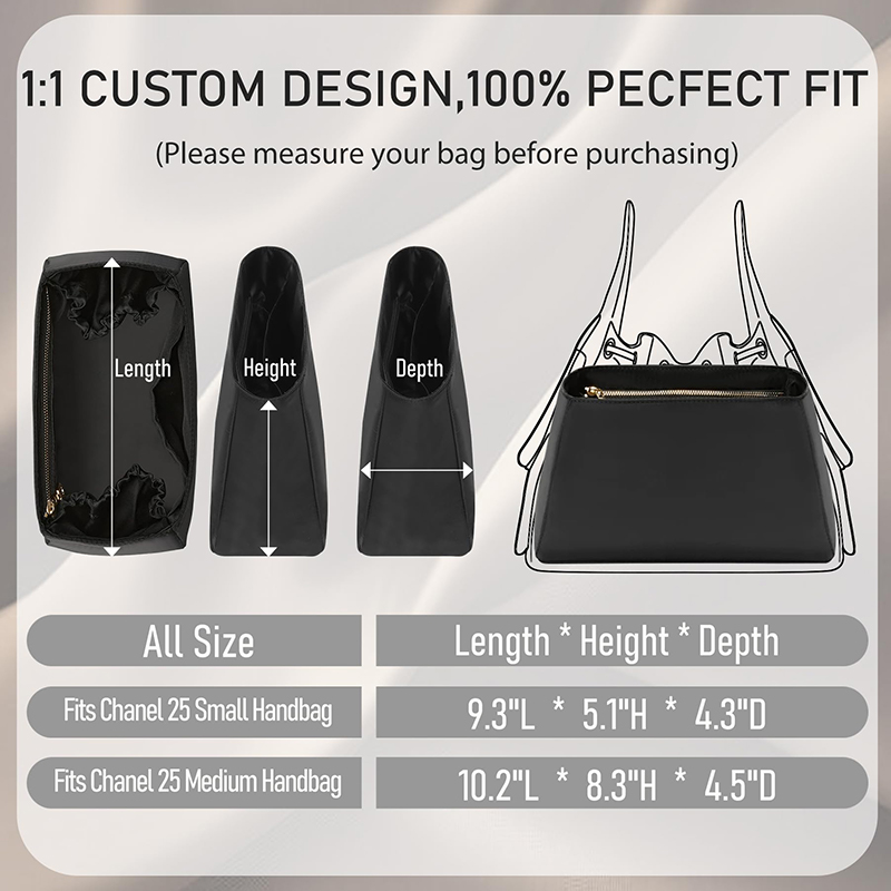 Organizador de bolsos de nailo - Packaging reseña y precio