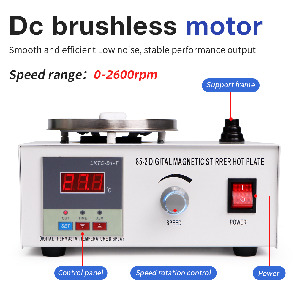 Agitador magnético de placa ca - Lab Magnetic Stirrer Hot Plate reseña y precio